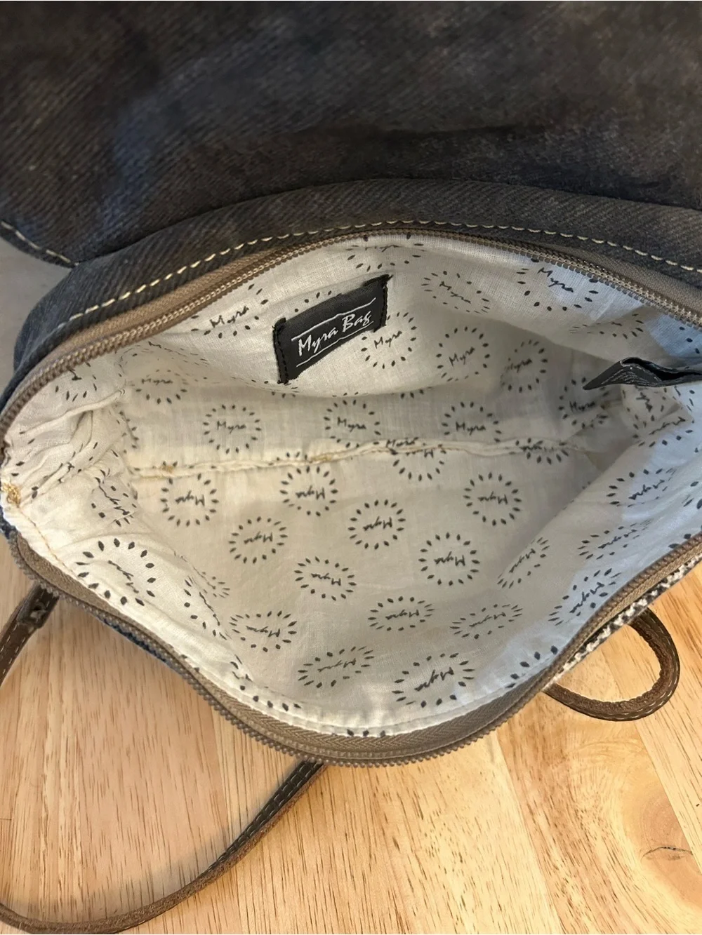 Myra Bag Gray Clandestine Crossbody Cowhide Leather